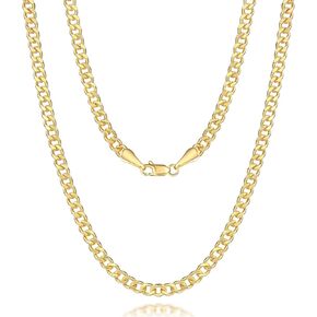14K Gold Chain for Men Chunky Necklaces for Women Cuban Link Chain for Womens Necklaces Trendy Classic Design and Modern Simplicity Chunky Gold Necklace for Women Non Tarnish 16-24IN