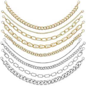 Degpum 9pcs Trucker Hat Chains Detachable Hat Chain for Women Man Metal Detachable Chains Bulk Trucker Hat for Women Men Baseball Cap Accessories