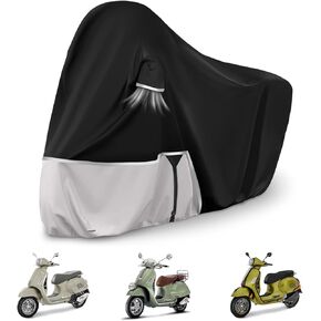تغطية دراجة نارية مقاومة للماء استبدال Piaggio Vespa GTV GTS GT60/125/12/220/300 Super بدون طراز Trunk ، غطاء دراجة نارية من Oxford 420D لحماية غبار المطر الثلج