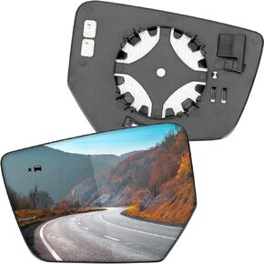 Driver Side Mirror Replacement for Chevrolet Chevy Impala 2014 2015 2016 2017 2018 2019 2020 - Left Side Mirror Glass, Rear View Mirrors Glass with Power Heated & Blind Spot