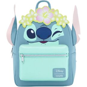 Loungefly Disney Stitch Flower Crown Mini Backpack Blue None