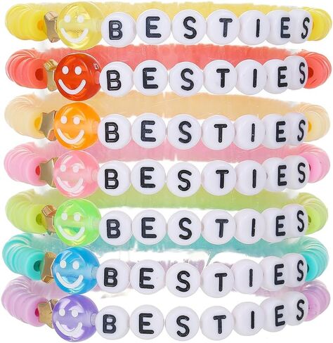 Preppy Jewelry Bracelets for Women Handmade Friendship Bracelets Clay Bead Colorful Surfer Heishi Bracelet Set Stackable Boho Y2K Summer Beach Elastic Layering Bracelets in Saudi Arabia