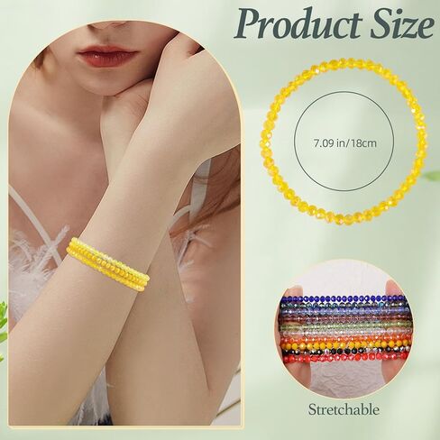 Ornaland 30 pcs أساور متصفح أساور متماسك من الأساور ذات الخرز الزجاجي الملون أساور Boho قابلة للتكديس أساور الصداقة على الشاطئ المجوهرات للنساء للنساء in Kuwait