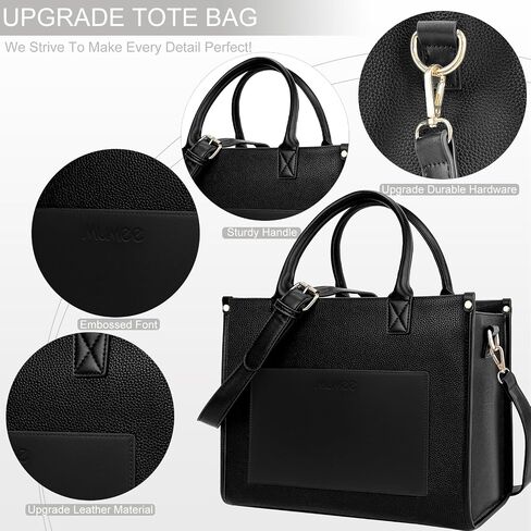 Tote Bag For Women The Leather Tote Bag with Zipper Boho Bags Shoulder Handbags for Work, Travel, Office in Saudi Arabia