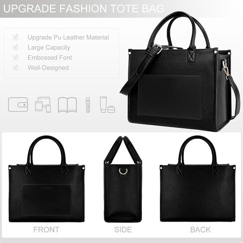 Tote Bag For Women The Leather Tote Bag with Zipper Boho Bags Shoulder Handbags for Work, Travel, Office in Saudi Arabia