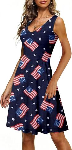 Women Casual Sleeveless Sexy Deep V Neck Dress Tank Dress in Saudi Arabia