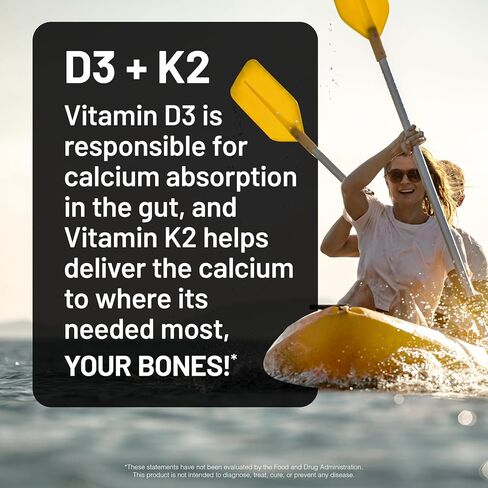 NatureWise Vitamin D3 10,000 IU Plus K2 (MK-7) 200 mcg with Organic Extra Virgin Coconut Oil - Supports Calcium Absorption, Bone, Heart & Immune Health - Non-GMO, Soy & Gluten-Free - 90 Softgels in Saudi Arabia