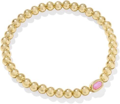 Kendra Scott Mini Elaina Stretch Bracelet in Gold with Agate Beads in Saudi Arabia