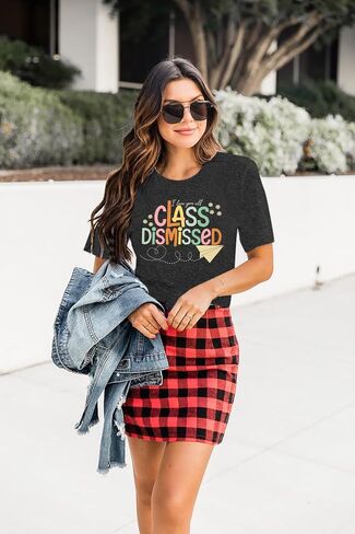 Last Day of School Teacher Shirt: Women I Love You All Class Dismissed Shirts School Graduation Tee in Saudi Arabia
