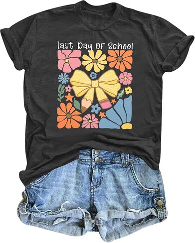 Last Day of School Teacher Shirt: Women I Love You All Class Dismissed Shirts School Graduation Tee in Saudi Arabia