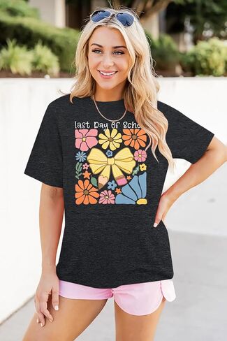 Last Day of School Teacher Shirt: Women I Love You All Class Dismissed Shirts School Graduation Tee in Saudi Arabia