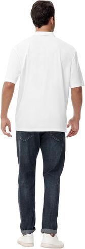 AOBUTE Mens Patriotic Polo July 4th Golf Shirts American Flag Activewear Tops in Saudi Arabia