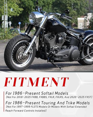 رابط الربط بين الدراجات النارية لربط رابط Softail Dyna Road King Electra Glide Glide Glide Touring 1980-2024 ، A ، Mirror Chrome in Kuwait