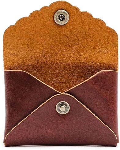 Portland Leather Goods Mini Daisy Wallet for Women – Handmade from the Finest Full-Grain Hides – Features Envelope Design with Snap Closure – Cognac in Saudi Arabia