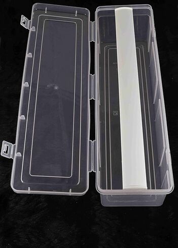 Multipurpose Plastic Storage Box with 4 Adjustable Rods l Storing Box For Bangles, Chuda, Kada, Watches, Scrunchies I (Transparent_Big_4-Rod) in Kuwait