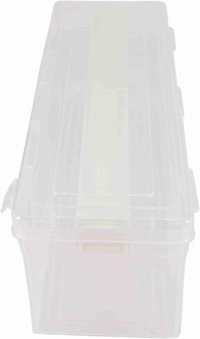 Multipurpose Plastic Storage Box with 4 Adjustable Rods l Storing Box For Bangles, Chuda, Kada, Watches, Scrunchies I (Transparent_Big_4-Rod) in Kuwait