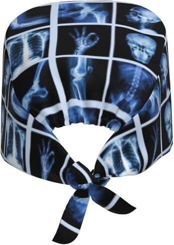 Working Cap, Scrub Cap with Sweatband, Adjustable Tie Back Hat Breathable Headgear for Women/Men in Kuwait