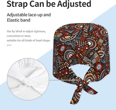 Working Caps Surgical Cap Nurse Hat for Women Men Adjustable with Sweatband in Saudi Arabia