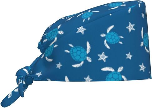 Working Caps Surgical Cap Nurse Hat for Women Men Adjustable with Sweatband in Saudi Arabia