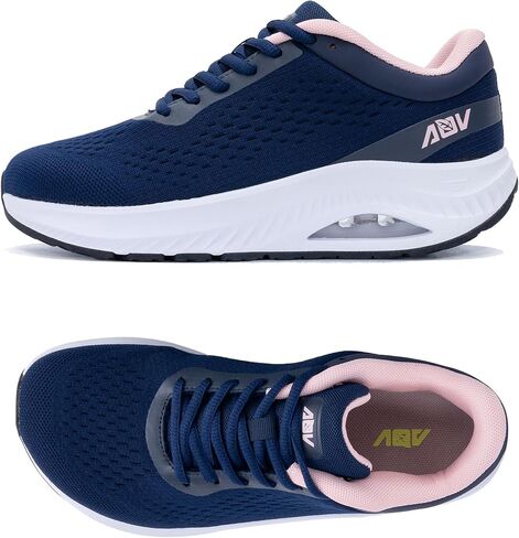 أحذية مشي نسائية ذات مقدمة واسعة مع أحذية تقويم العظام لدعم قوس القدم لأحذية التنس الهوائية لالتهاب اللفافة الأخمصية in Kuwait