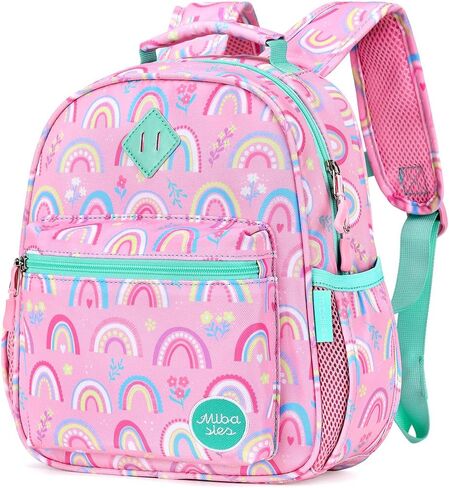 mibasies Toddler Backpack for Girls 2-4, Rainbow Backpack for Preschool Daycare in Saudi Arabia