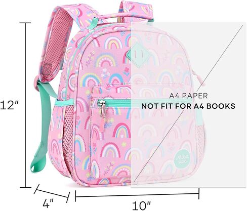 mibasies Toddler Backpack for Girls 2-4, Rainbow Backpack for Preschool Daycare in Saudi Arabia