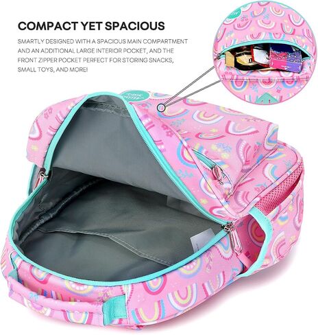 mibasies Toddler Backpack for Girls 2-4, Rainbow Backpack for Preschool Daycare in Saudi Arabia