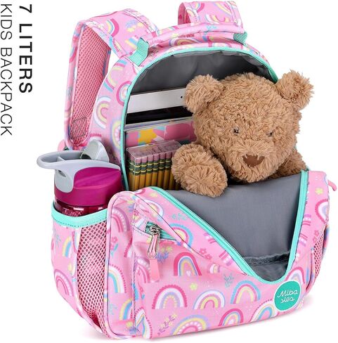 mibasies Toddler Backpack for Girls 2-4, Rainbow Backpack for Preschool Daycare in Saudi Arabia