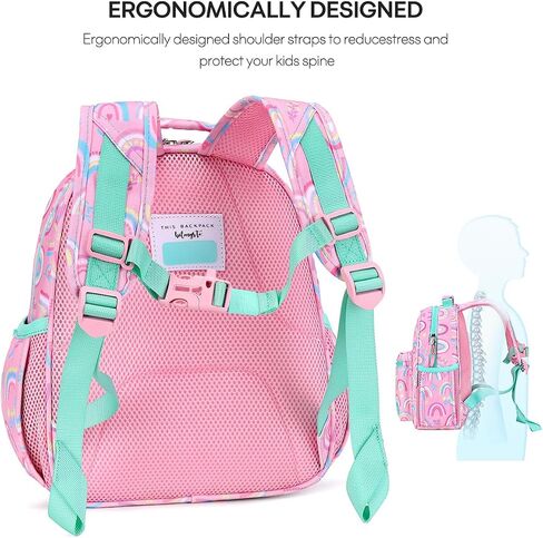mibasies Toddler Backpack for Girls 2-4, Rainbow Backpack for Preschool Daycare in Saudi Arabia