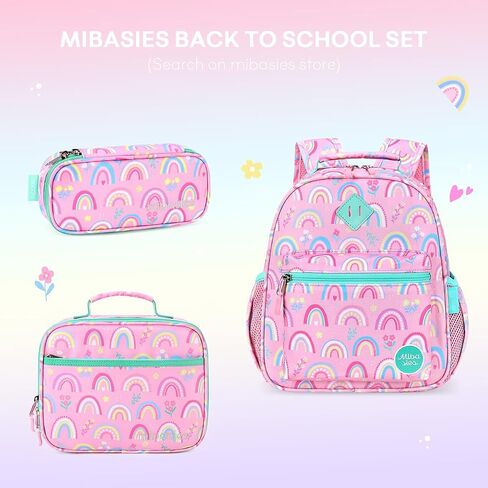 mibasies Toddler Backpack for Girls 2-4, Rainbow Backpack for Preschool Daycare in Saudi Arabia