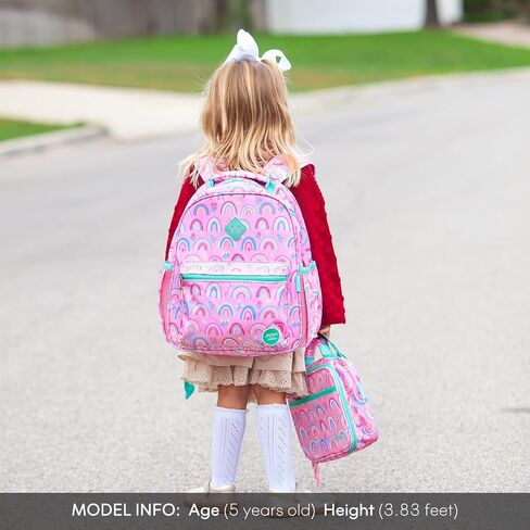 mibasies Toddler Backpack for Girls 2-4, Rainbow Backpack for Preschool Daycare in Saudi Arabia