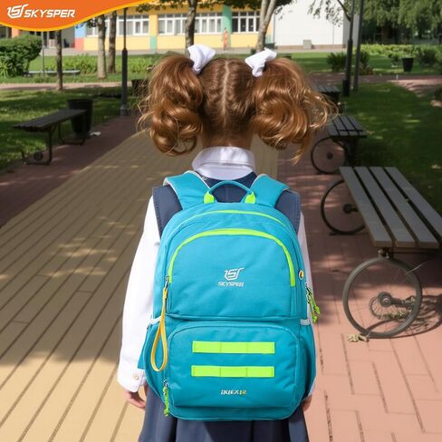 SKYSPER Kids Backpack for School 15" H Kindergarten Elementary Bookbag Children Travel Daypack for Camping in Kuwait
