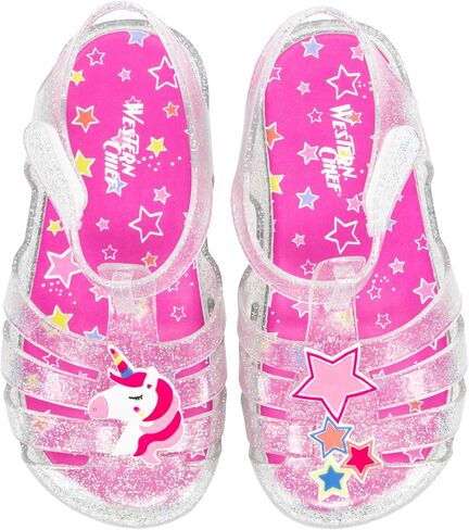 Western Chief Kids Wonder EverGlitter Lighted Sandal with Adjustable Strap and Waterproof Design in Saudi Arabia