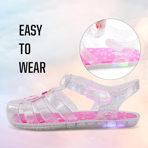 Western Chief Kids Wonder EverGlitter Lighted Sandal with Adjustable Strap and Waterproof Design in Saudi Arabia