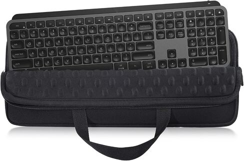 Keyboard Sleeve Case for Logitech Pebble Keys 2 K380s & Logitech K380 Bluetooth Keyboard, Wireless Keyboard Shockproof Protective Travel Neoprene Bag, Black in Saudi Arabia
