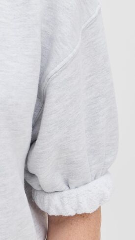 perfectwhitetee Women's Rebecca French Terry 3/4 Puff Sleeve Sweatshirt in Saudi Arabia