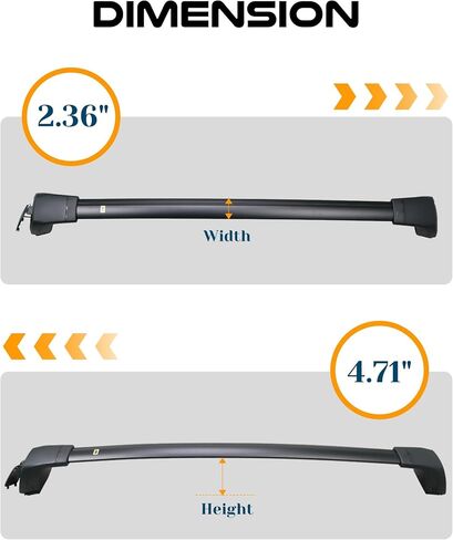 Snailfly Upgraded Customized Crossbars Fit for Lexus RX RX350 RX350L RX450h RX450hL 2016-2022 Roof Rack Cross Bars Cargo Carrier in Saudi Arabia