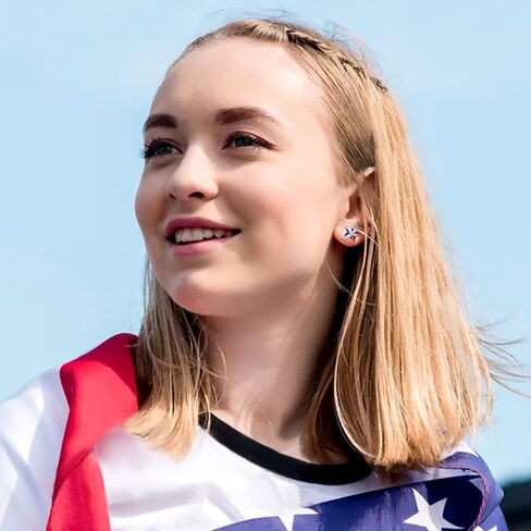 Silver USA American Flag Earrings - Patriotic Star Ears Stud Fourth of July Windmills Independence Day Hoop Jewelry Gift for Women Veterans in Saudi Arabia