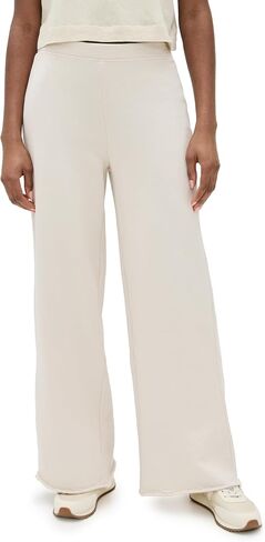 perfectwhitetee Women's Amber French Terry Wide Leg Pants in Kuwait