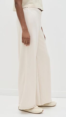 perfectwhitetee Women's Amber French Terry Wide Leg Pants in Kuwait