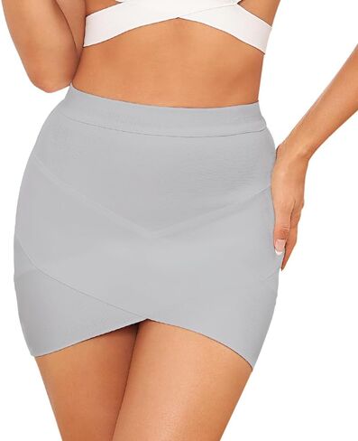 Women's High Waist Elastic Bandage Bodycon Mini Pencil Skirt in Kuwait