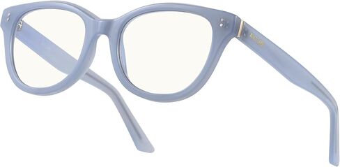 Blue Light Blocking Glasses Oval Oversized Stylish Thick Frame Computer Glasses UV400 Glare Women AB2210 (Blue) in Saudi Arabia