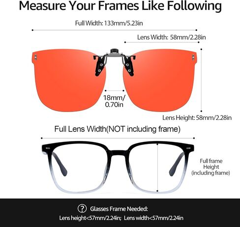 TJUTR Clip On Blue Light Blocking Glasses for Women Men, Fit Over Glasses for Computer Gaming, Anti Eyestrain Improve Sleep in Saudi Arabia
