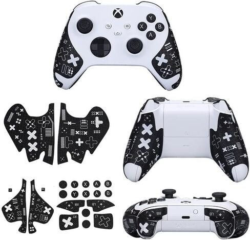 Controller Performance Grips compatible PlayStation 5 DualSense Controller,PS5 Anti-slip stickers tape,Sweat-Absorbent Cover Skin,Black Print in Kuwait