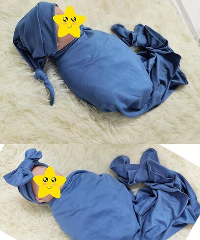 Maternity Robe with Matching Swaddle Set Soft Maternity Gown Long Sleeves Mommy Robe Receiving Blanket Set in Saudi Arabia