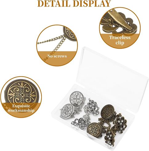 4pcs Shirt Dress Cardigan Clip,Women Sweater Shawl Clips for clothing in Saudi Arabia