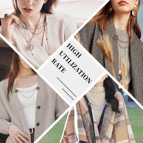 4pcs Shirt Dress Cardigan Clip,Women Sweater Shawl Clips for clothing in Saudi Arabia