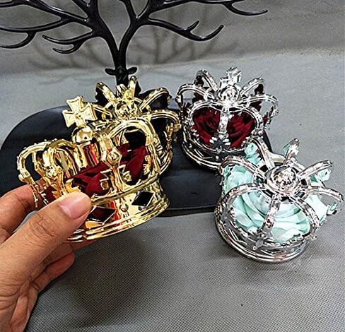 Qhome Christmas Lolita King Queen Roses Stereo Crown Photography Cosplay Hairs Accessories With Alligator Clip and Ribbon in Saudi Arabia