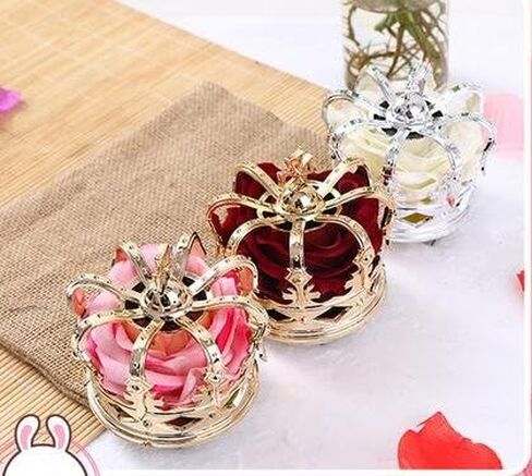 Qhome Christmas Lolita King Queen Roses Stereo Crown Photography Cosplay Hairs Accessories With Alligator Clip and Ribbon in Saudi Arabia