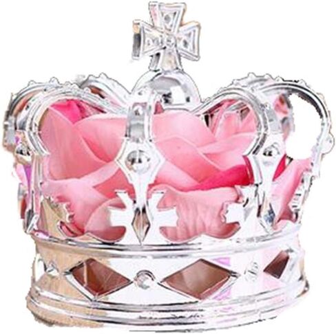 Qhome Christmas Lolita King Queen Roses Stereo Crown Photography Cosplay Hairs Accessories With Alligator Clip and Ribbon in Saudi Arabia